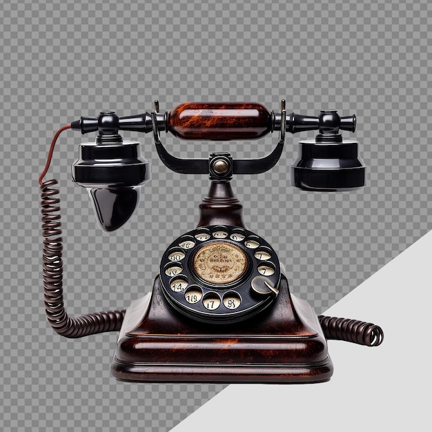 Telephone front side png isolated on transparent background