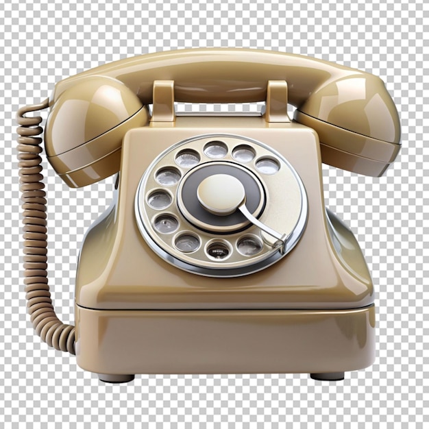 Telephone isolated on transparent background