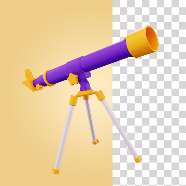 Telescope 3D Icon