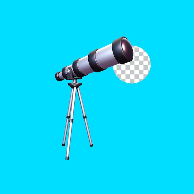 Telescope 3D Icon