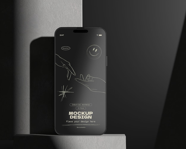 Tempered glass device mockup