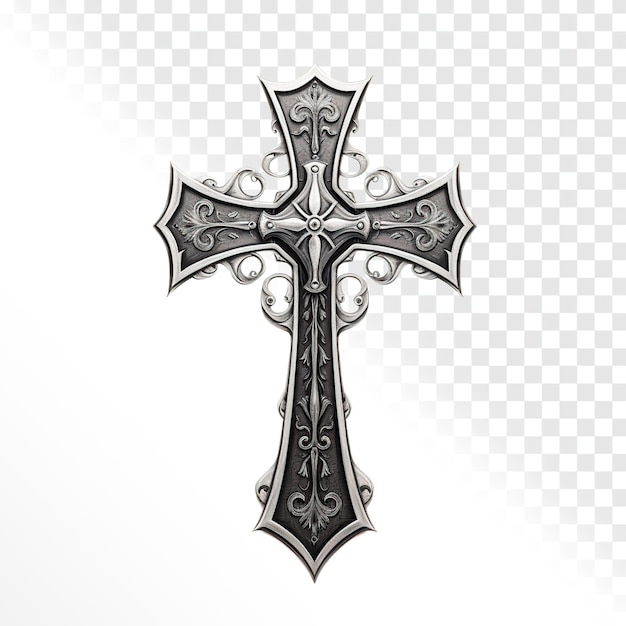 templar material cross on a transparent background