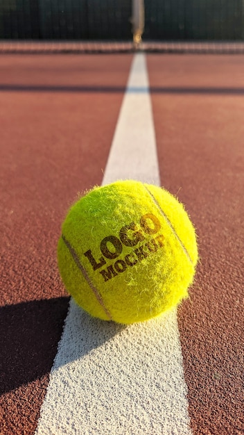 Tennis Ball Logo Mockup