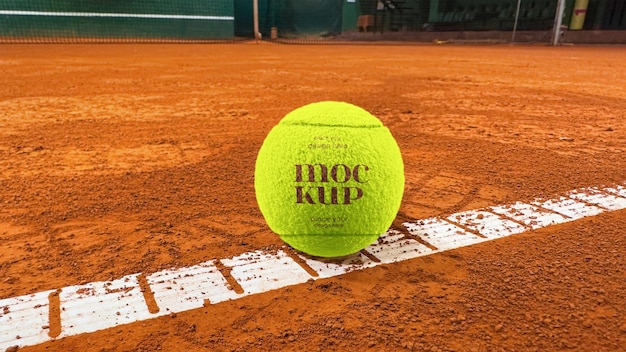 Tennis ball mockup psd template