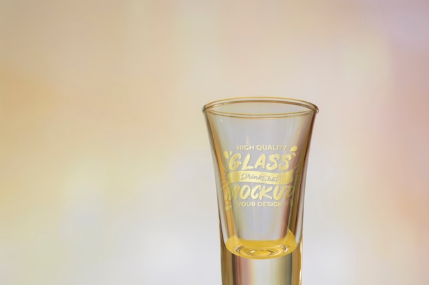 PSD tequila shot glass mockup