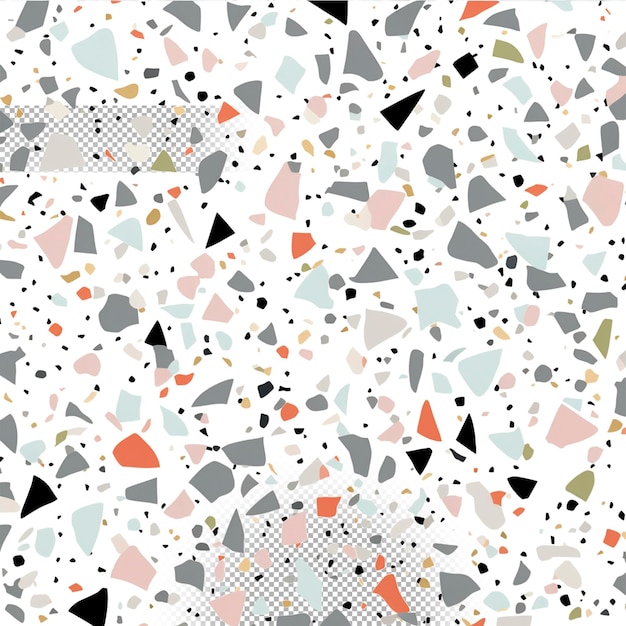 PSD terrazzo stone pattern background isolated psd