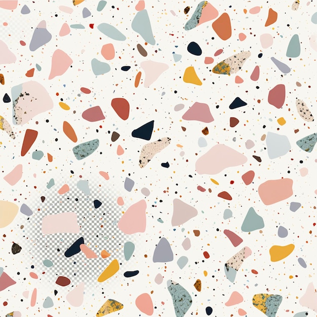 PSD terrazzo stone pattern background isolated psd