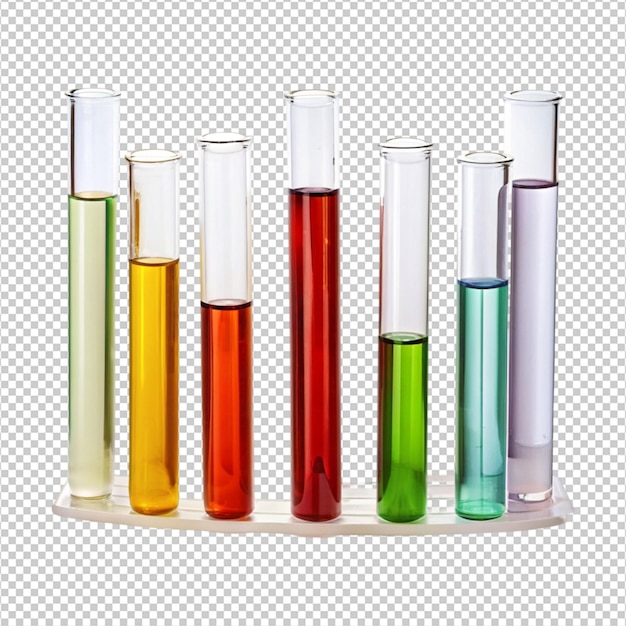 PSD test tubes isolated on a white background