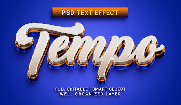 Text 3d style text effect