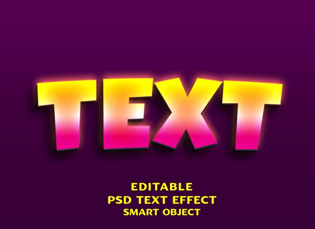 text 3d text effect design