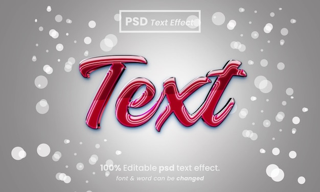 Text 3d text effect