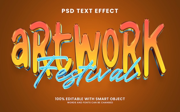 Text effect of Artwork festival