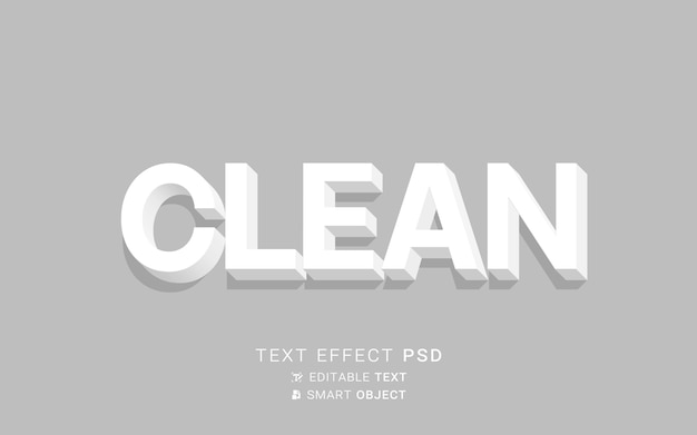 Text effect clean design