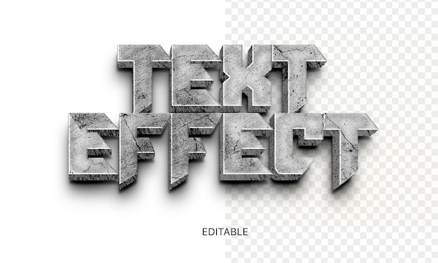 Text effect editable photoshop PSD effect 3D style title