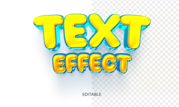 Text effect editable photoshop PSD effect 3D style title