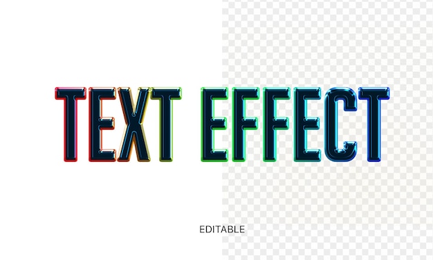 Text effect editable photoshop PSD effect 3D style title