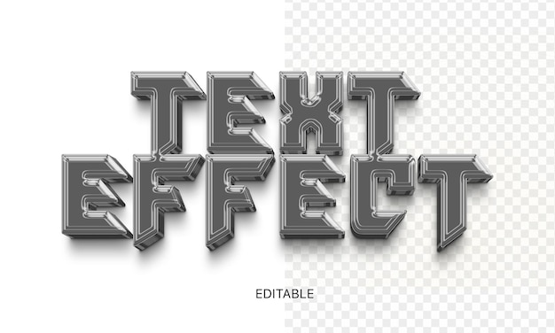 Text Effect Editable Photoshop PSD Trend Modern Font Effect 3D Style