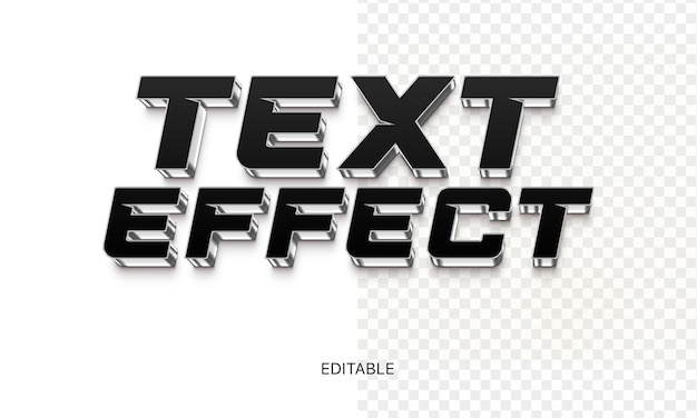 Text Effect Editable Photoshop PSD Trend Modern Font Effect 3D Style