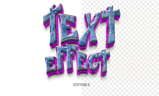 Text Effect Editable Photoshop PSD Trend Modern Font Effect 3D Style