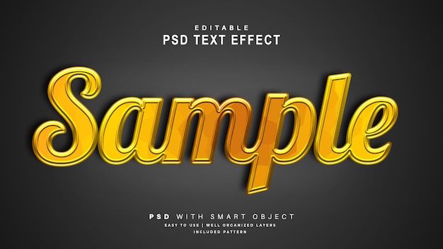 Text effect. editable text smart object