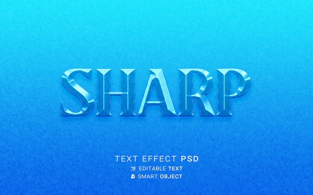 Text effect glass design