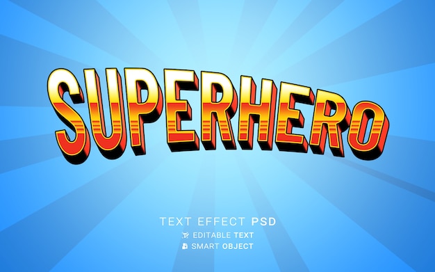 Text effect hero design