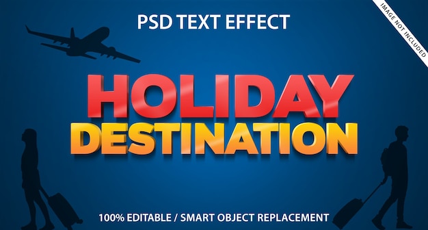 Text Effect Holiday Destination Template