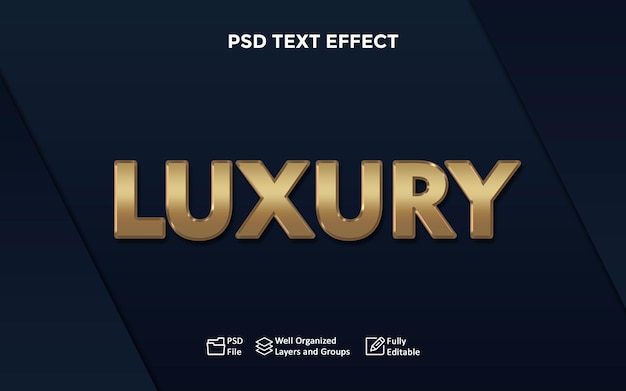 Text Effect Luxury Gold