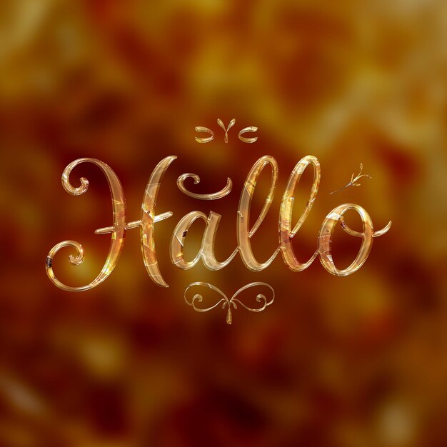 PSD text effect on matellic background enchanting amber with platinum fluid appearance background b