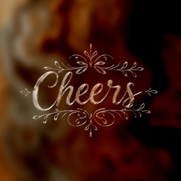 Text Effect on Matellic Background Enchanting Bronze With Copper Fluid Appearance Background Sh