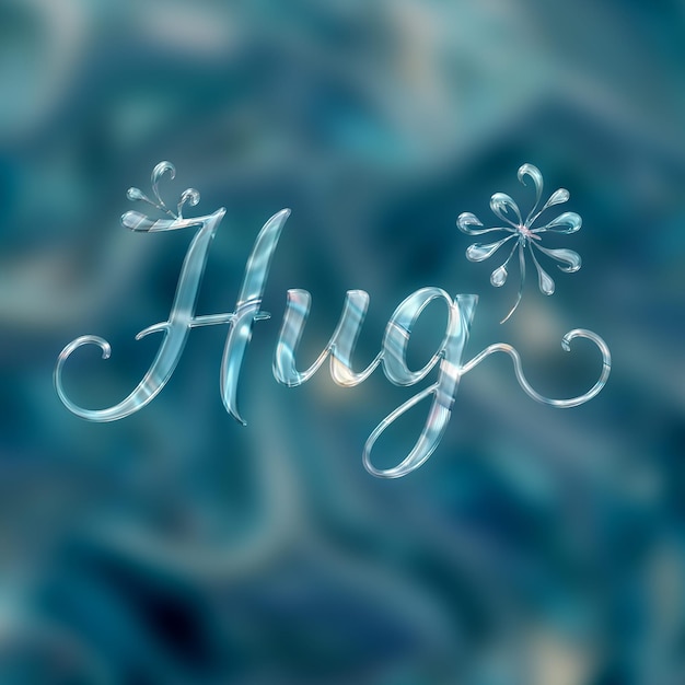 Text Effect on Matellic Background Ethereal Turquoise With Silver Fluid Appearance Background F