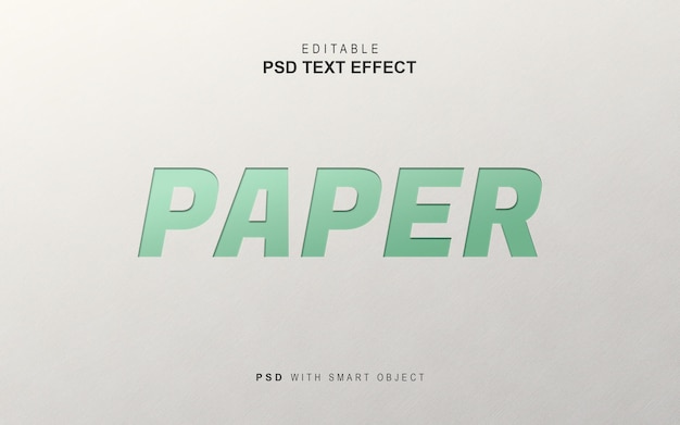 Text effect paper