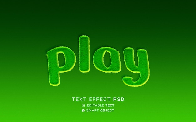 Text effect play design