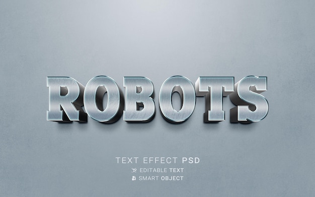 Text effect robot design