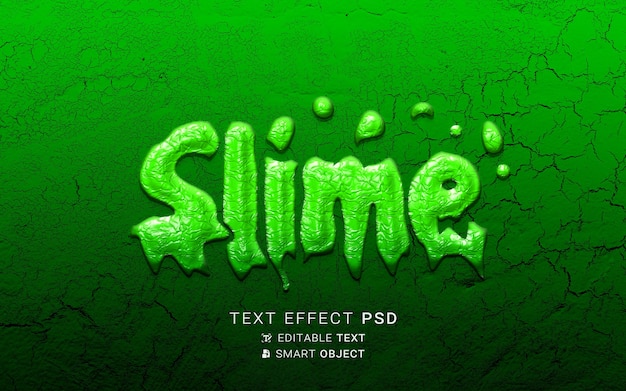 Text effect slime design