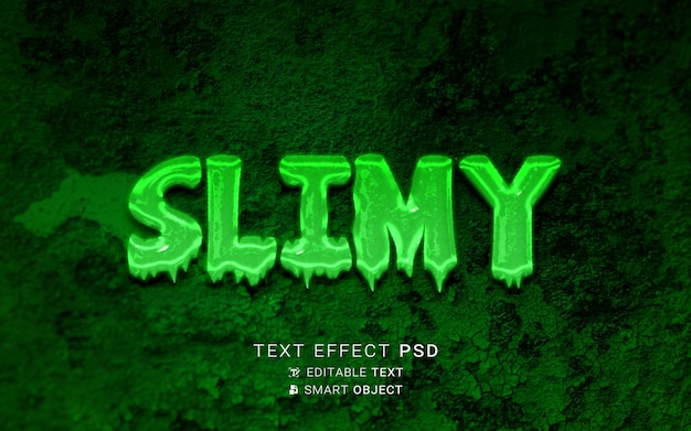 Text effect slime design