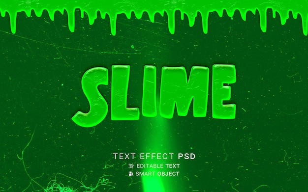 Text effect slime design