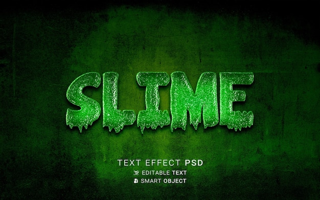 Text effect slime design