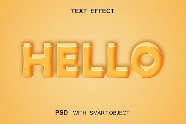 TEXT EFFECT WITH SMART OBJECT PSD