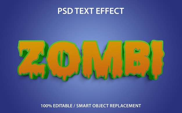 Text Effect Zombi Template