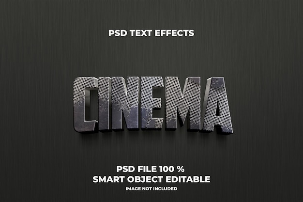 Text effects cinema template