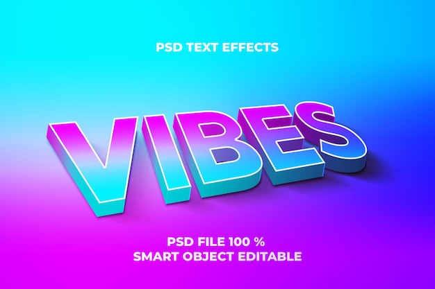 Text effects vibes template