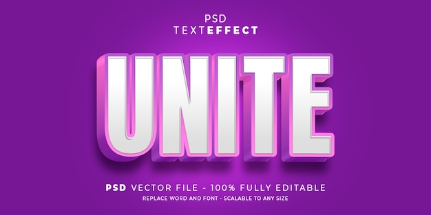 Text and font effect style editable template