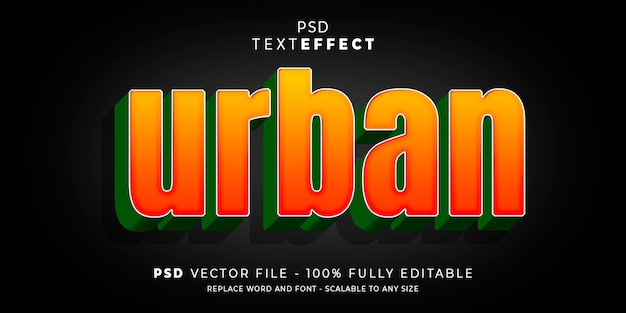 Text and font effect style editable template