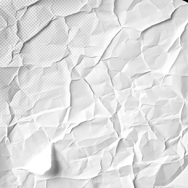 PSD texture of crumpled white paper effect