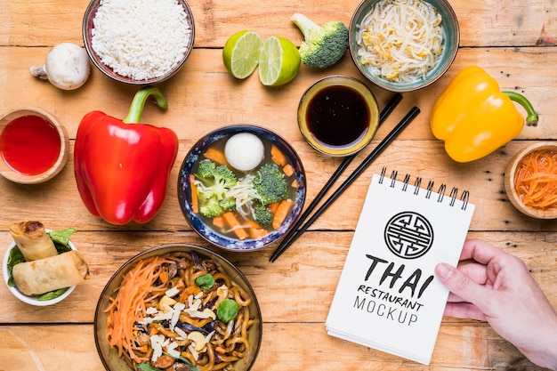 Thai food concept mock-up