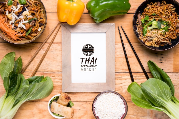 Thai food concept mock-up