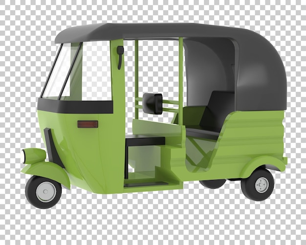 Thailand car on transparent background 3d rendering illustration