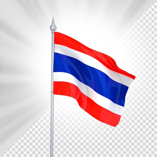 Thailand Flag 3d Render 