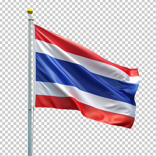 Thailand national flag isolated